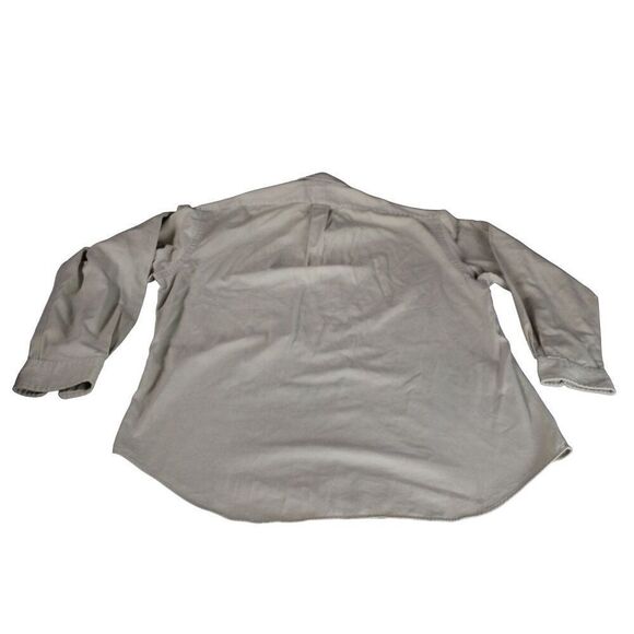 Polo Ralph Lauren Button Up Shirt Men‎ Sz L Khaki Cotton Long Sleeve Workwear - Picture 8 of 8